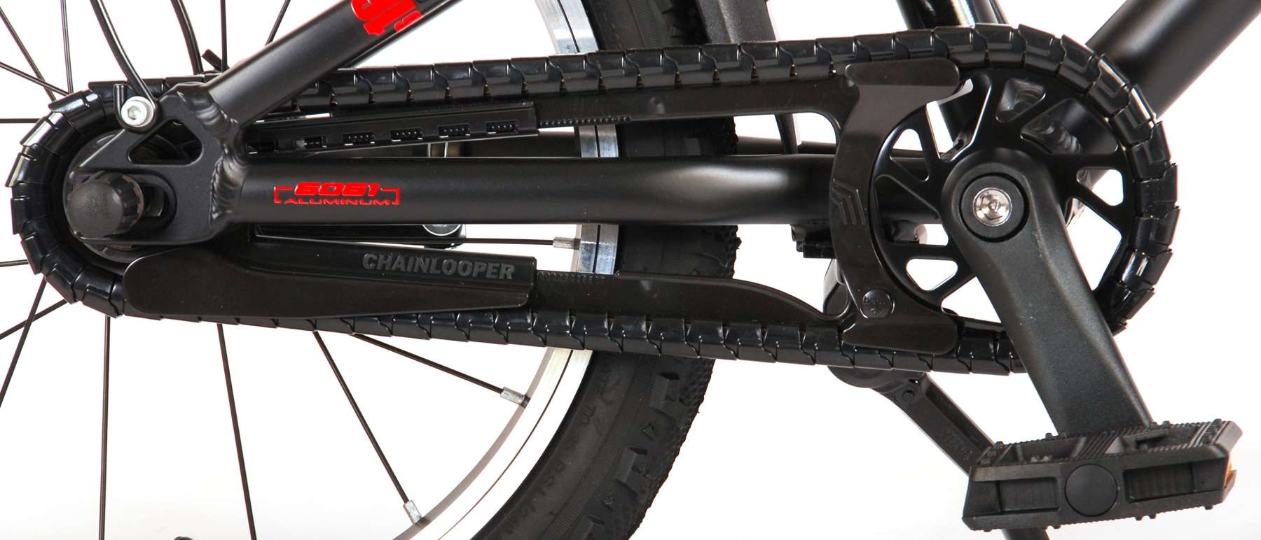 TPFSports Blaster Kinderfahrrad - Jungen - 16 Zoll - Rücktritt + Handbremse - Schwarz