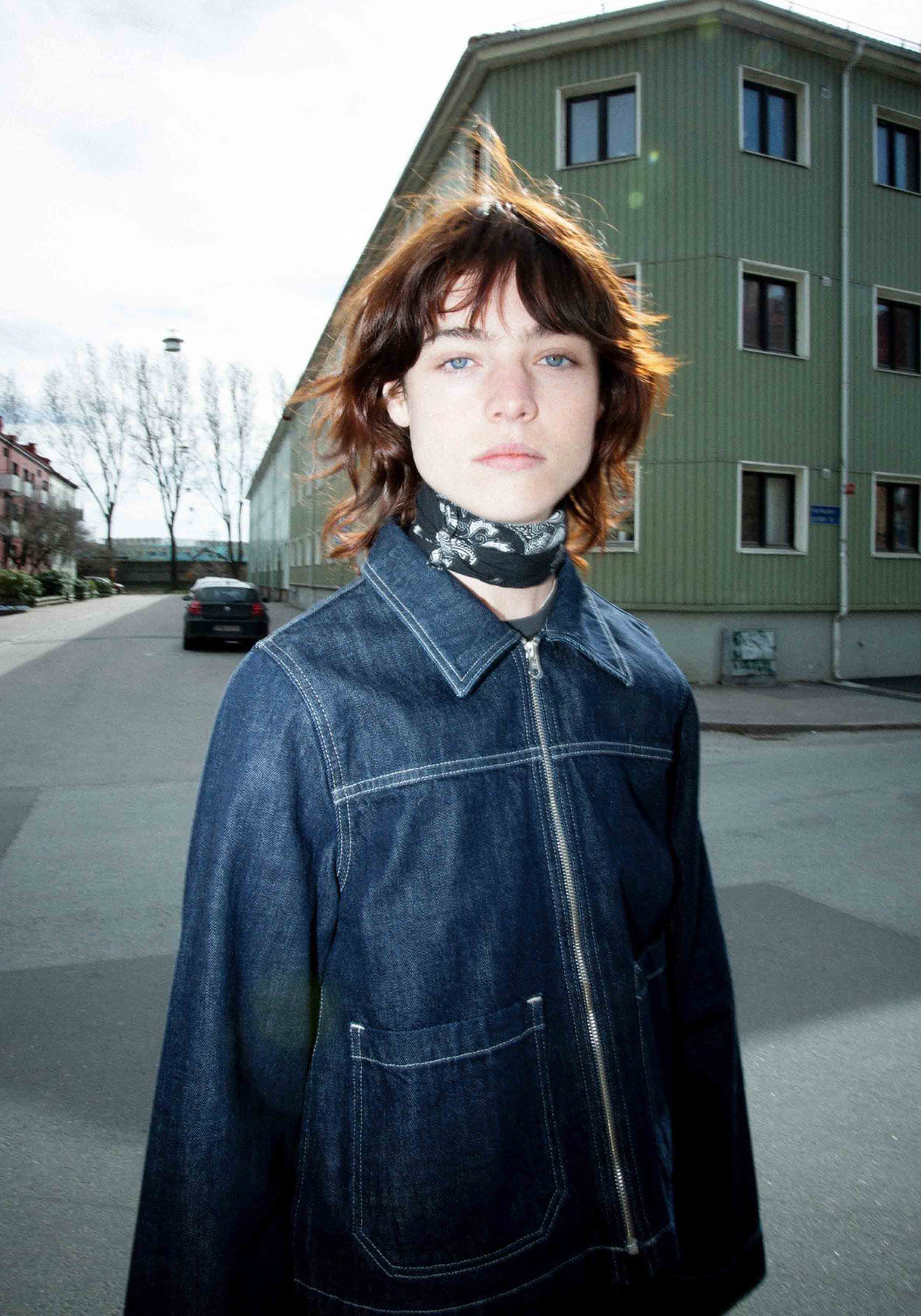 Nudie Jeans Jacke Anja Workwear Denim Jacket Dark Blue