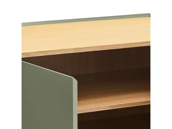 Arista - Casier à bouteilles en bois : Couleur - Vert amande