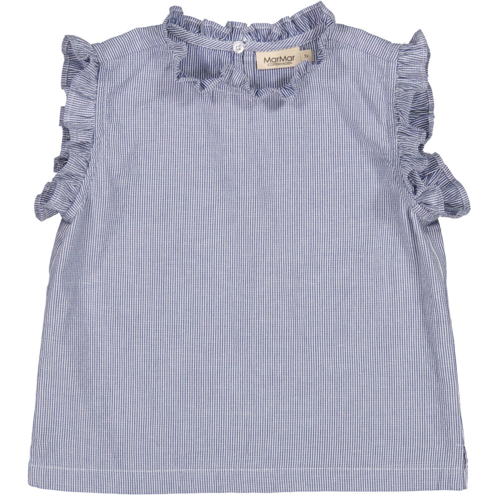 Køb MarMar Fine Cotton Navy Stripe Tirra Top