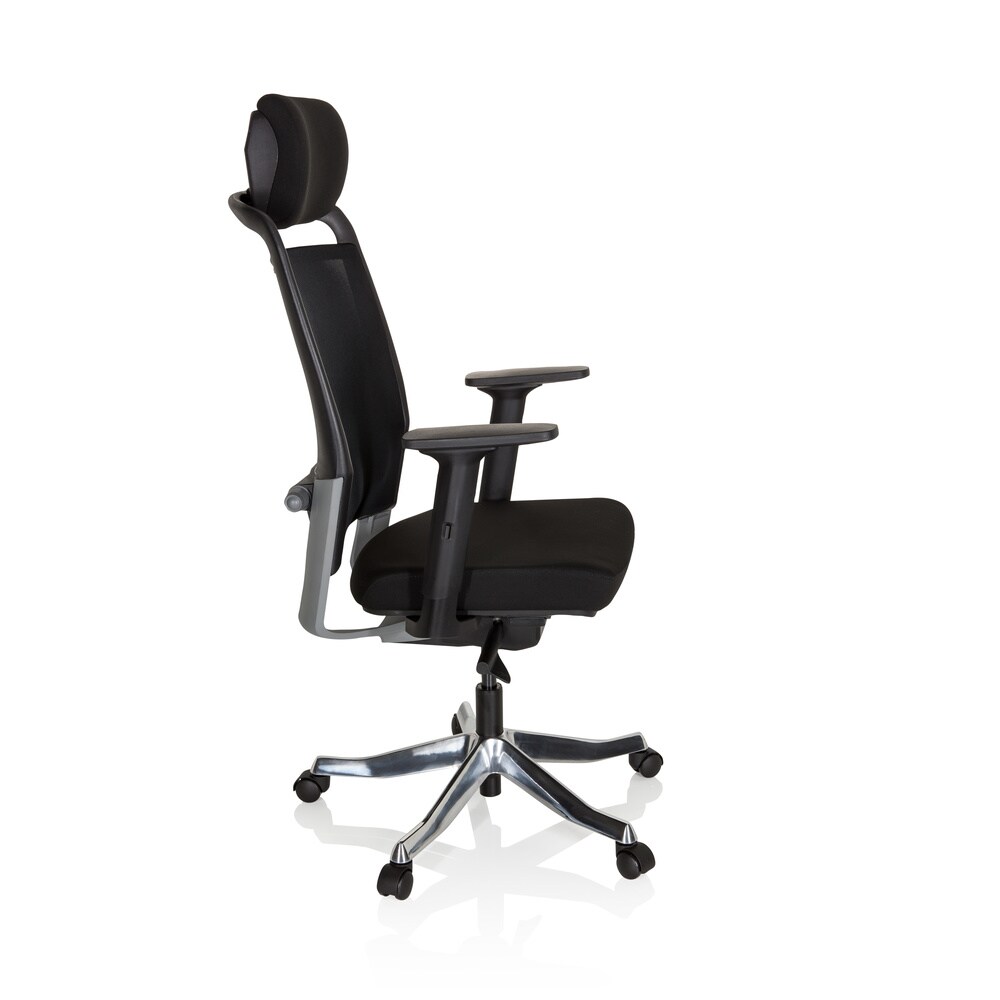 Profi Bürostuhl IKAST I Stoff/Netzstoff mit Armlehnen hjh OFFICE
