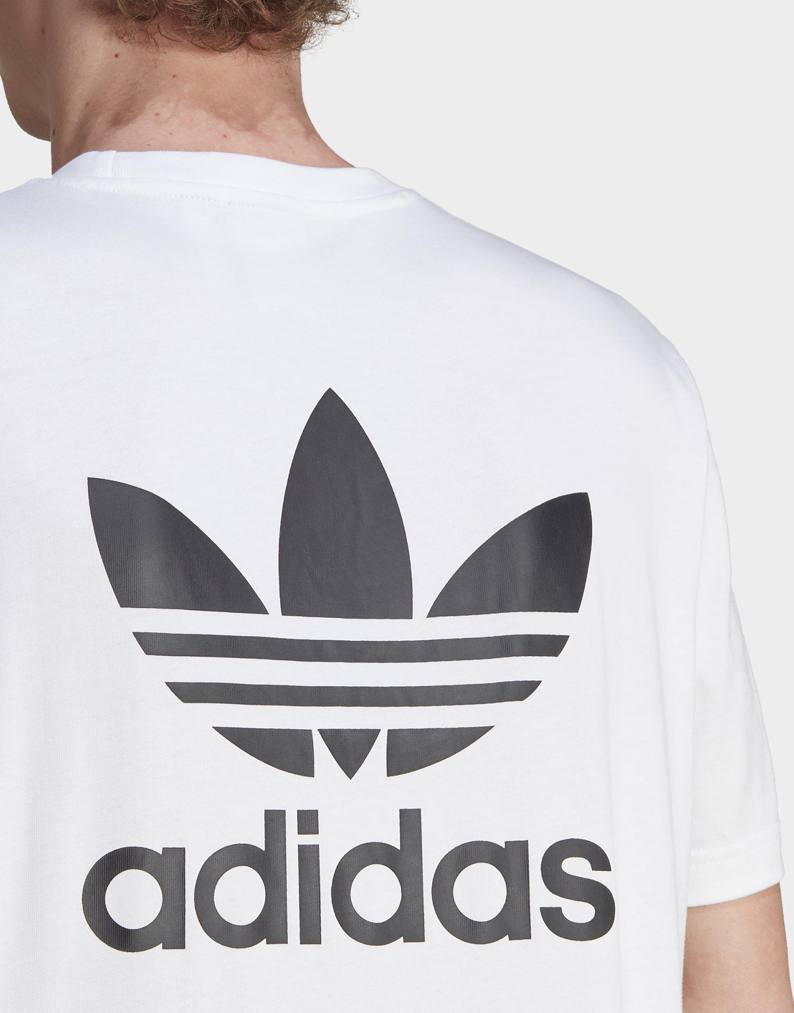 adidas Originals T-shirt boxy logo Trèfle avant et arrière Adicolor Classics