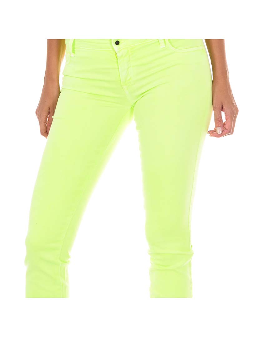 Women's Yellow Fluorescent Jeans