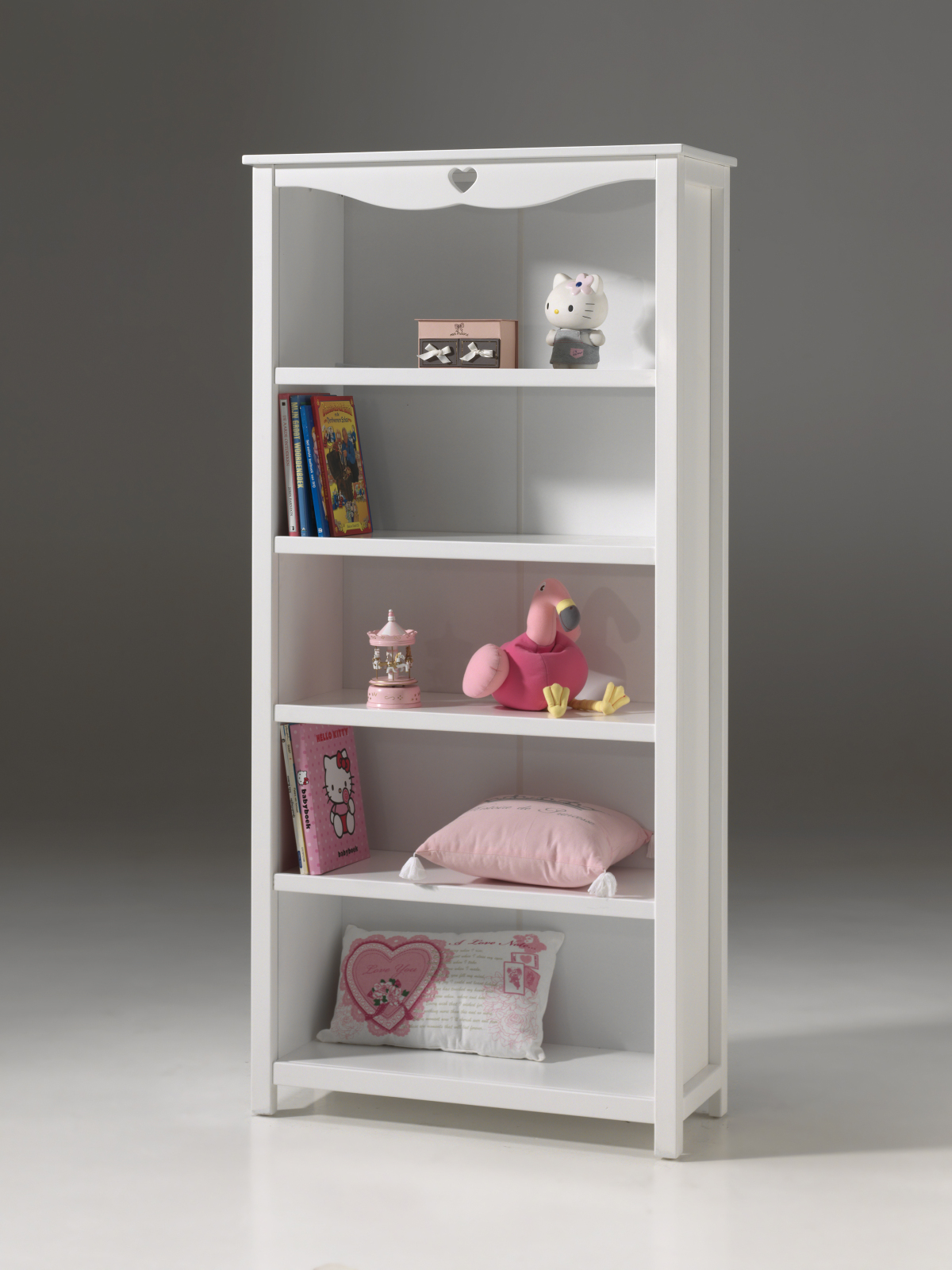Regal AMORI - weiß - 4 Böden - 190 cm
