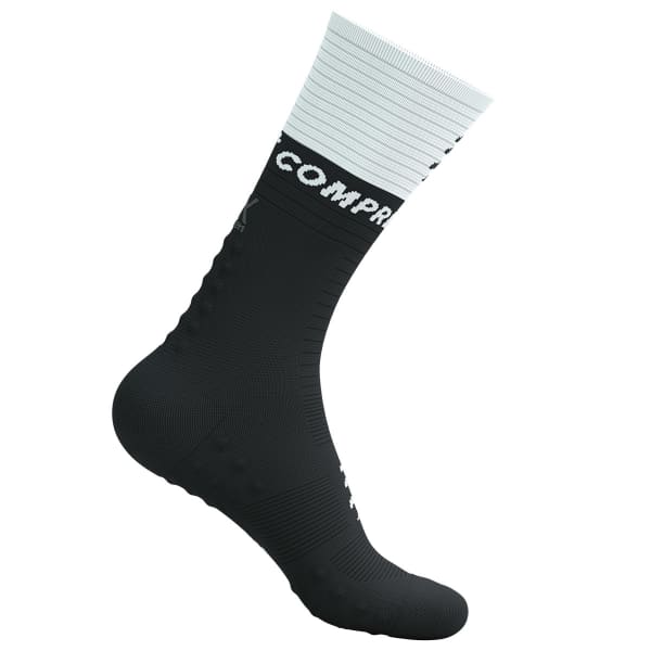 Chaussette compression COMPRESSPORT MID COMPRESSION SOCKS V2.0 BLACK/WHITE