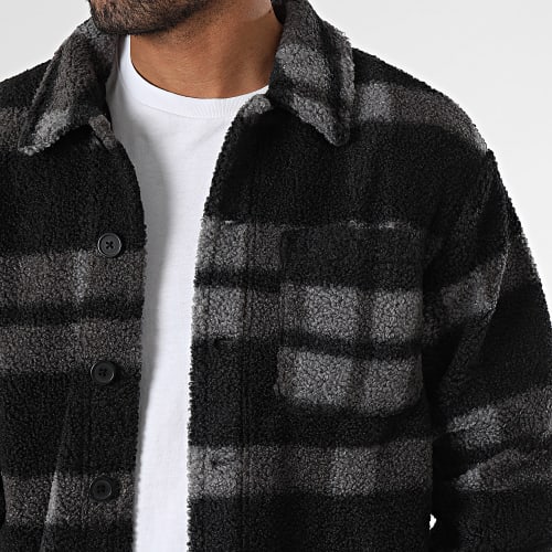 Surchemise A Carreaux Lakewood Noir Gris