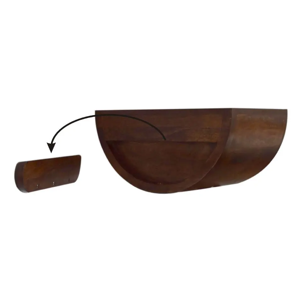 Artisan Furniture Massief Houten Halve Maan Nachtkastje