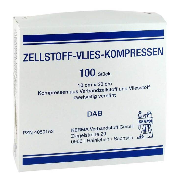 Zellstoff Vlies Kompressen 1, 100 St