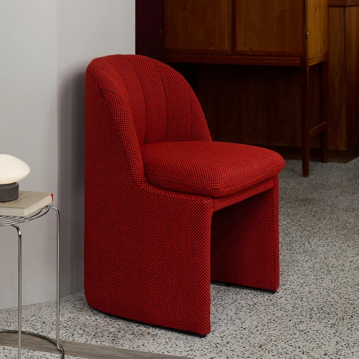 &Tradition - Loafer SC106 Dining Chair, grau (Stoff Kvadrat Cifrado 0771)