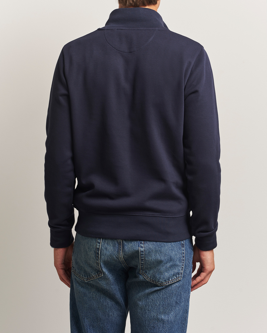 GANT Sacker Rib Half Zip Evening Blue