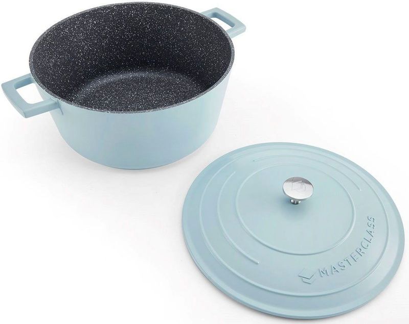 Braadpan, 28cm - 5 L -Licht Blauw - Lichtgewicht - Levenslange garantie - Geschikt voor inductie - MasterClass
