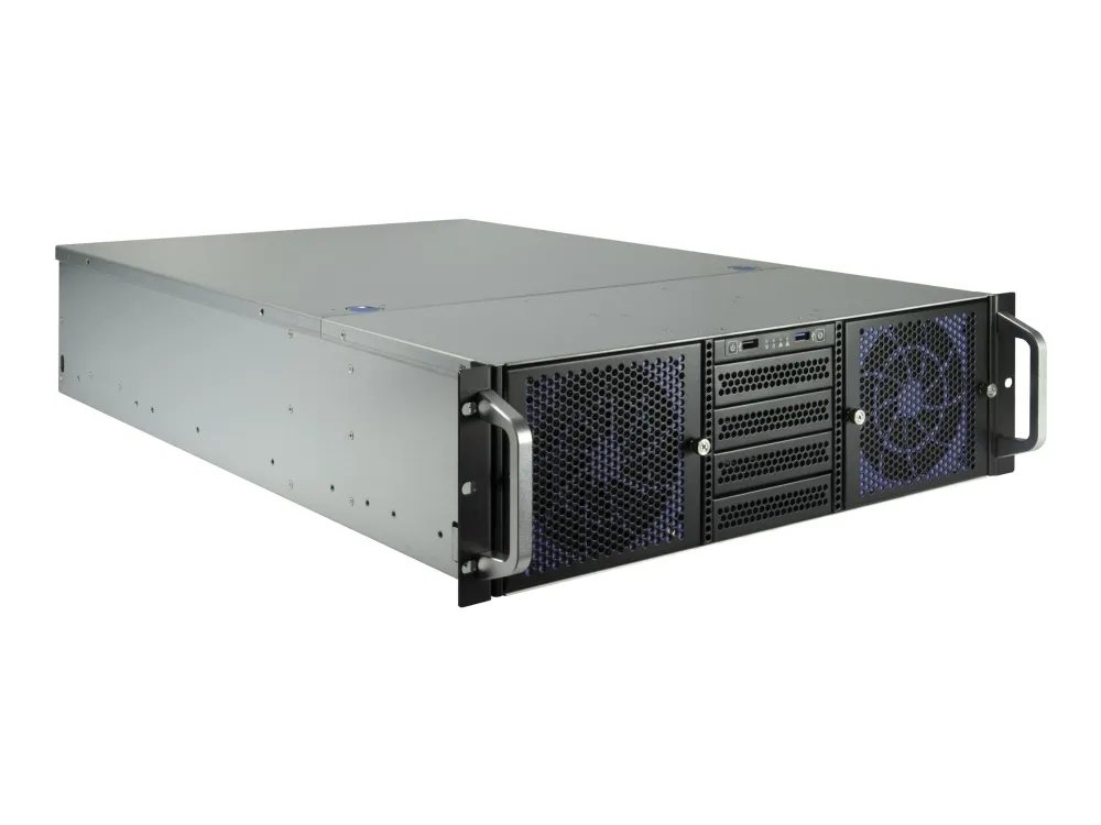 Inter-Tech IPC 3U-30765 - Rack-monterbar - udvidet ATX - ingen strømforsyning (ATX) - USB