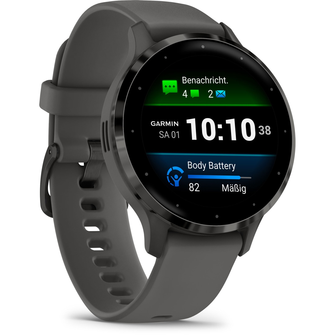 Garmin Venu 3S Smartwatch Kieselgrau / Schiefergrau