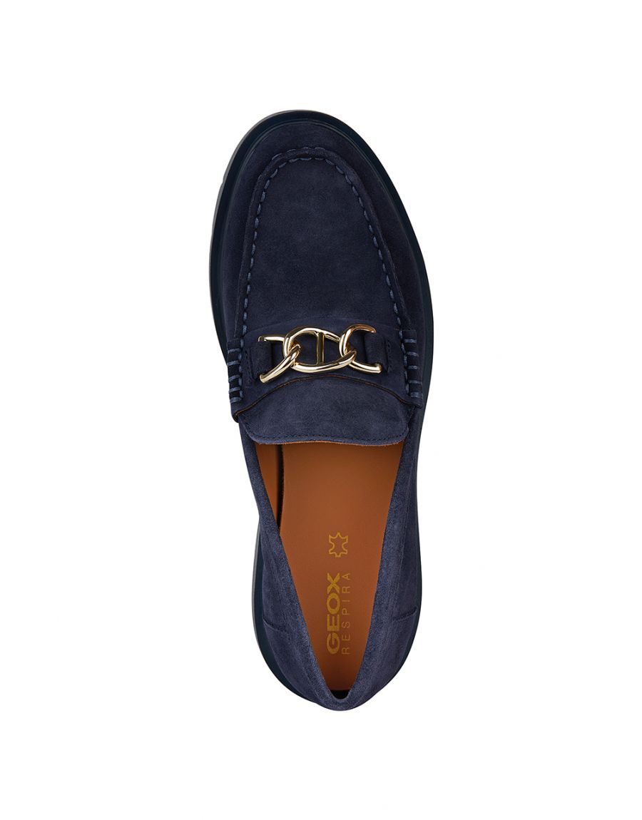 Mocassins cuir marine
