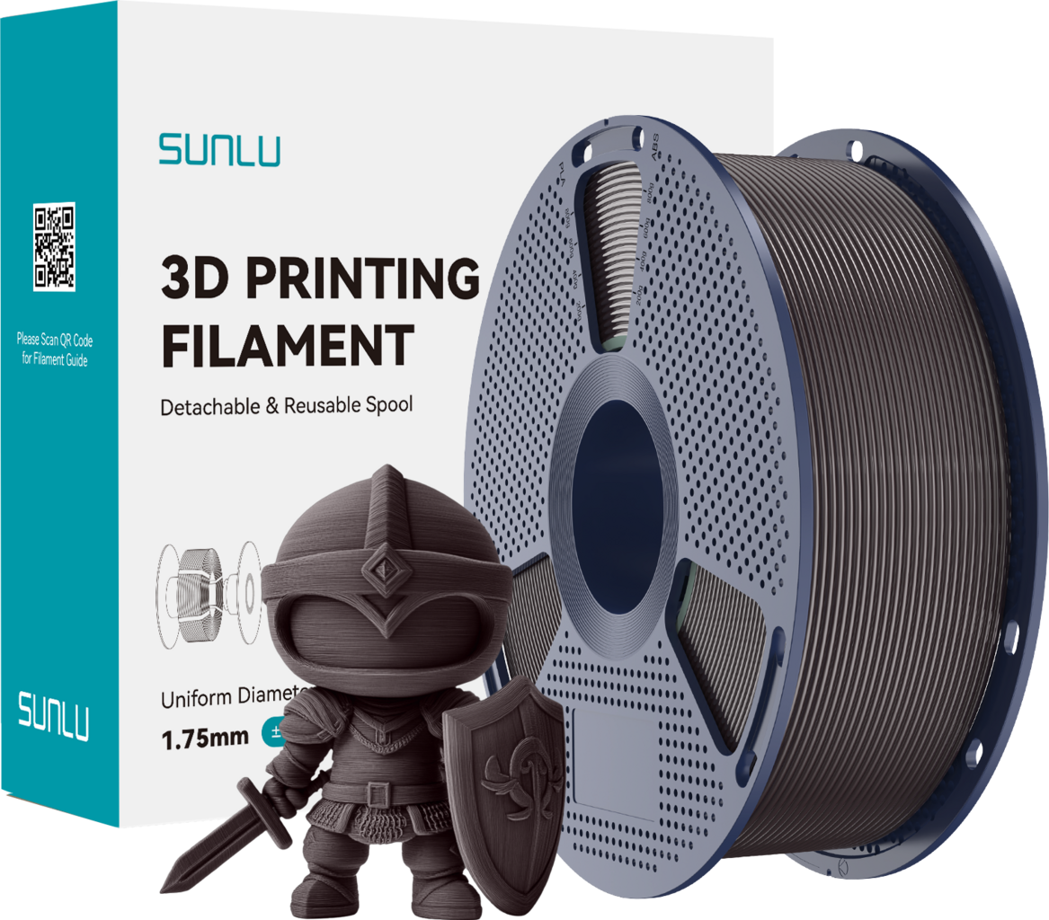 SUNLU  PLA+ Roasted Chestnut, 1,75 mm / 1000 g    Modifiziertes PLA Filament mit hoher Zähigkeit