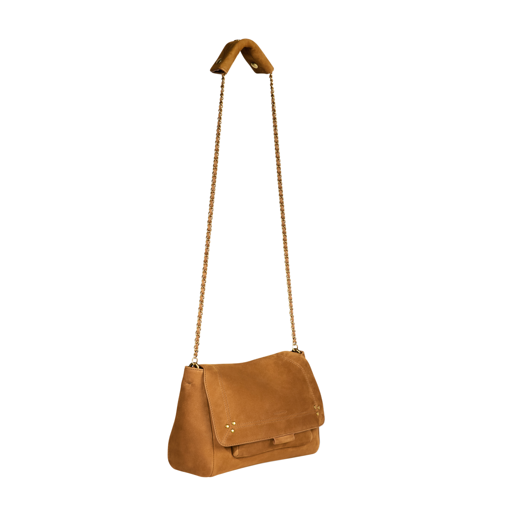 LULU M - Sac besace en cuir | Marron