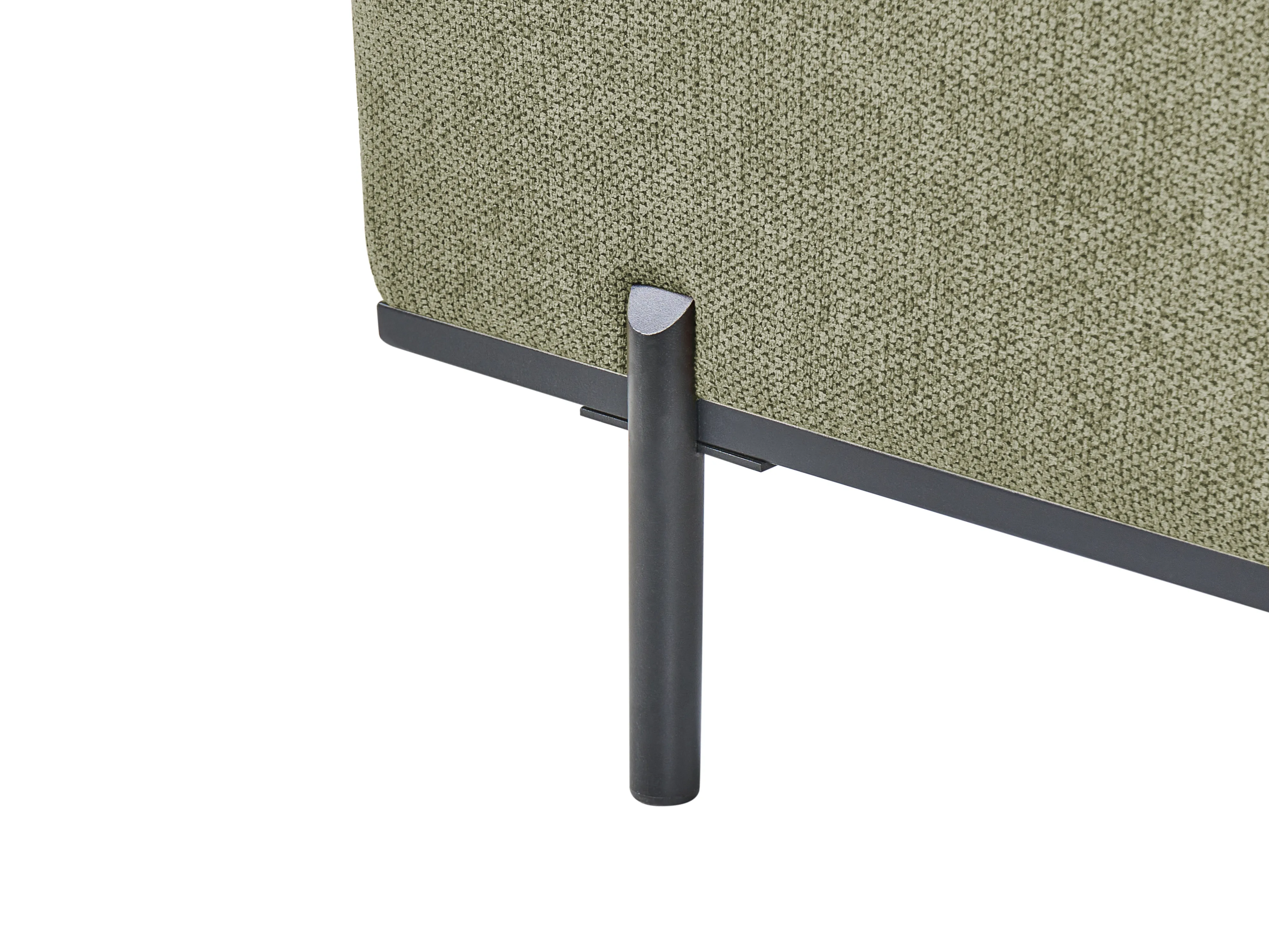 Chaise longue SAVASSE Kunstlinnen Groen