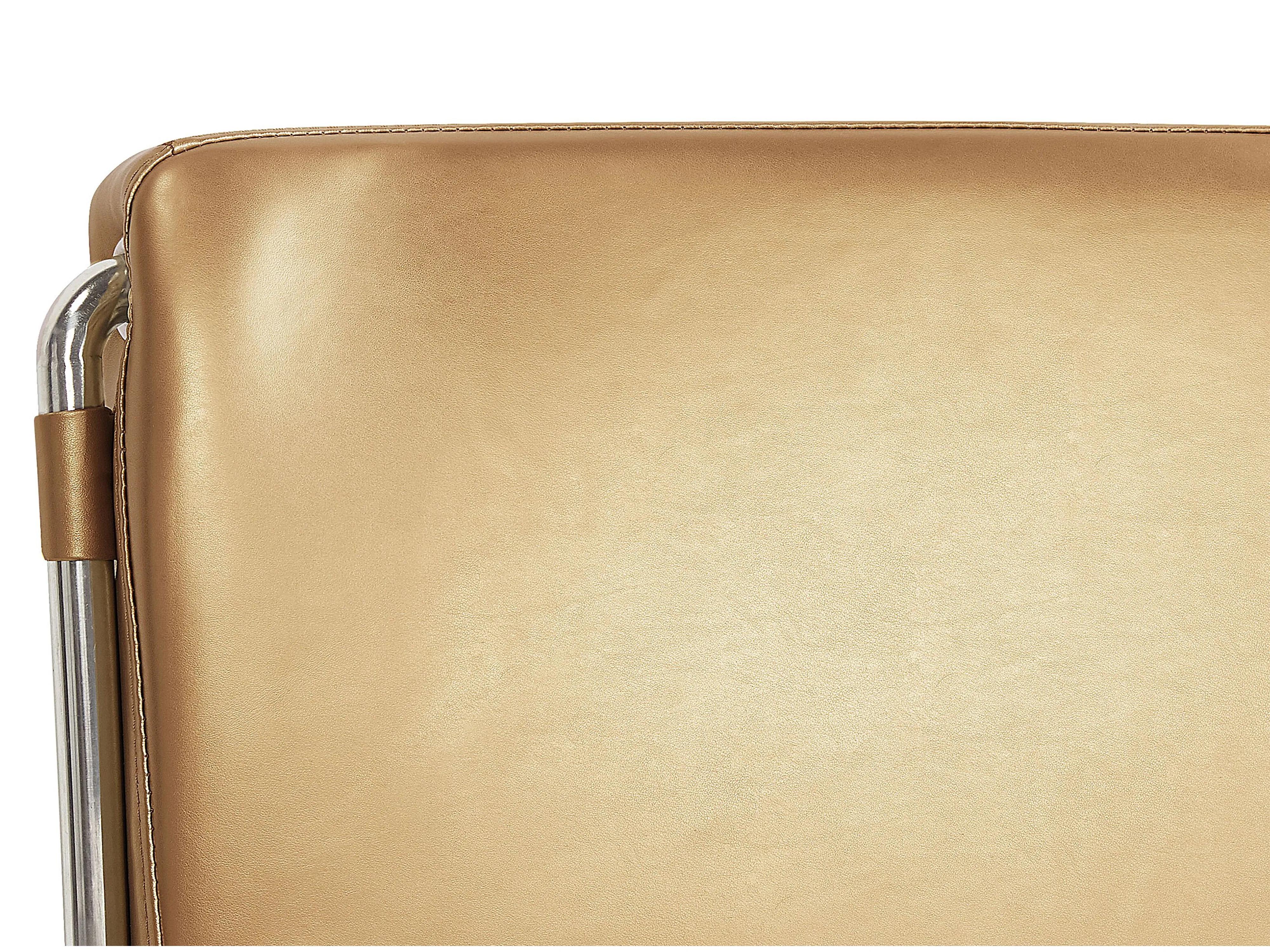 Waterbed Leer PARIS 160 x 200 cm Goud