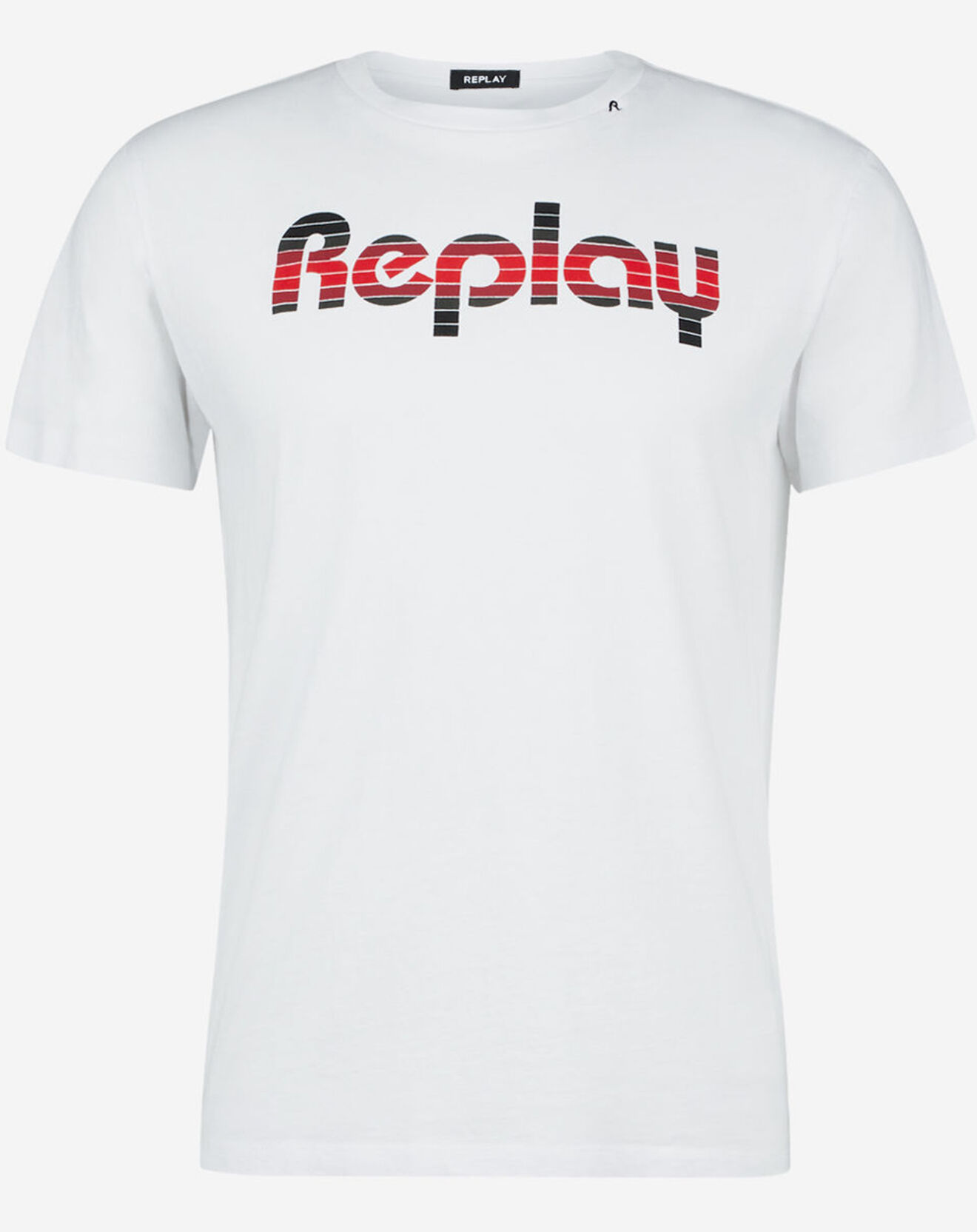 Replay T-Shirt Logo blanc