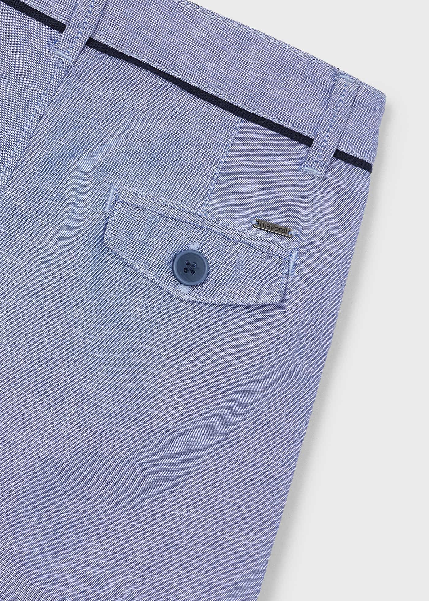 Bermuda Oxford Better Cotton para Meninos, Azul Claro
