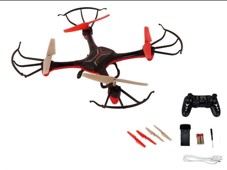 Drone, 50 m reikwijdte, met 4 reserve-rotors, vanaf 8 jaar (OSBE/OSCZ/OSPL/OSSK)