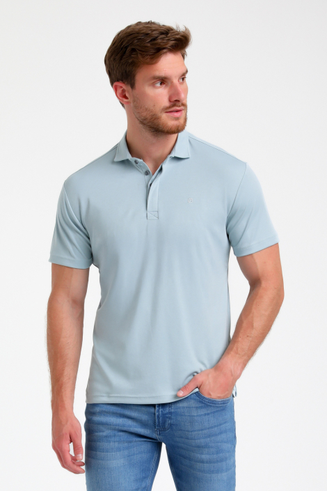 Gabbiano blauwe heren polo