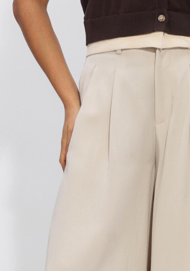 beige co'couture broeken pamcc skirt ll pant