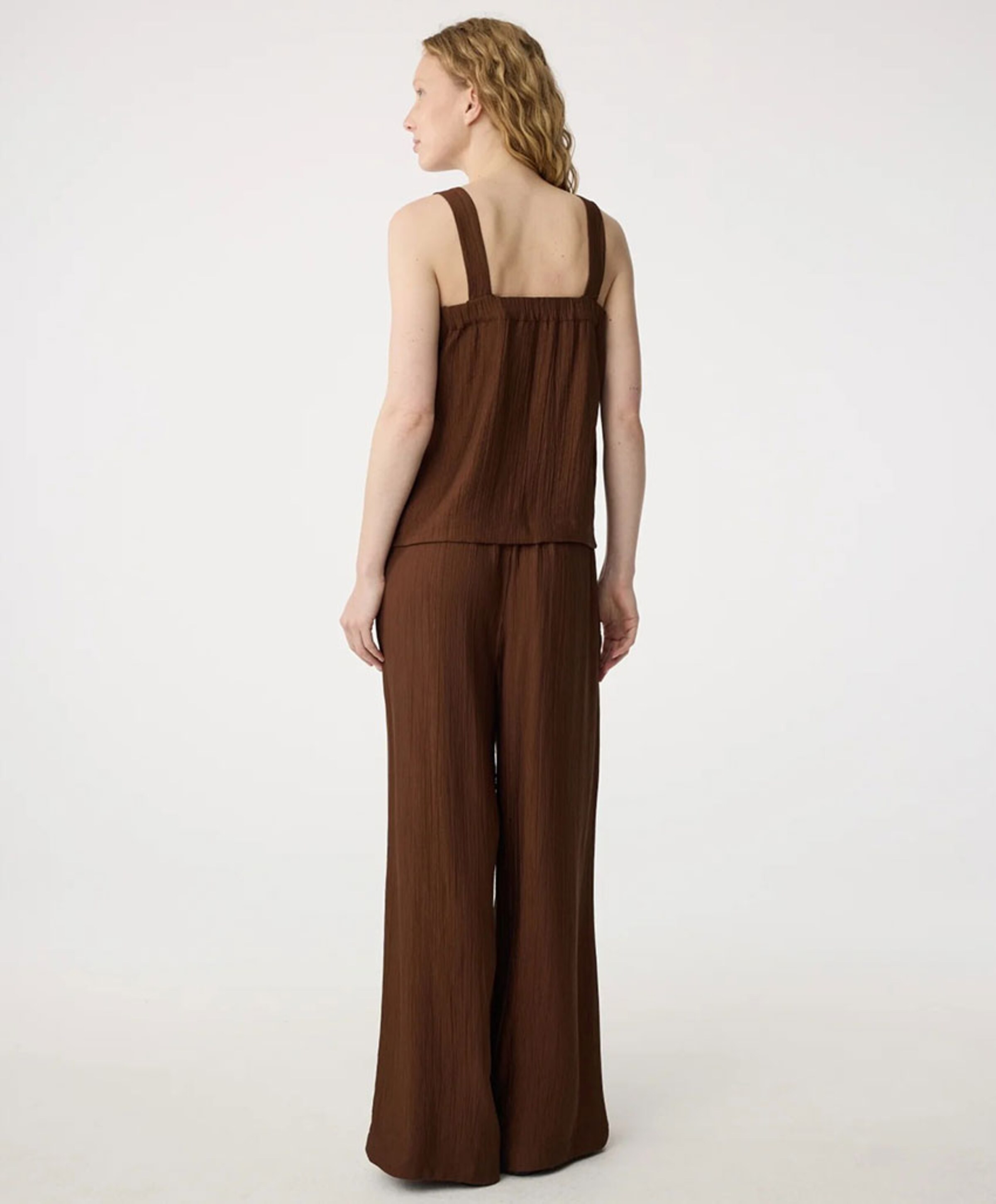 Knit-ted Dames top bruin