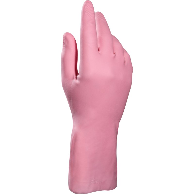 Gants de ménage latex Mapa Vital 115 rose - La paire