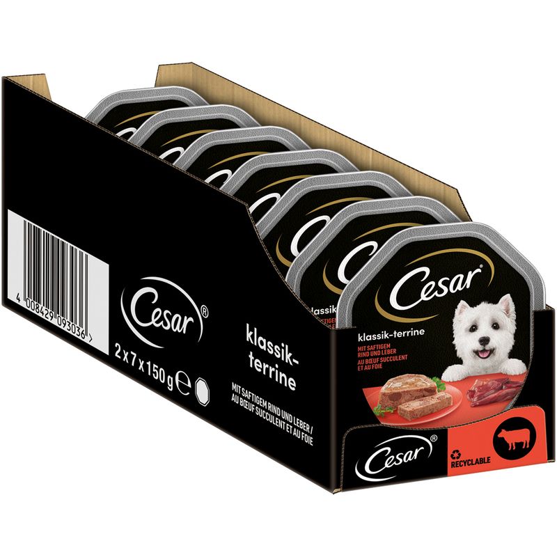 Mégapack Cesar 14 x 150 g pour chien