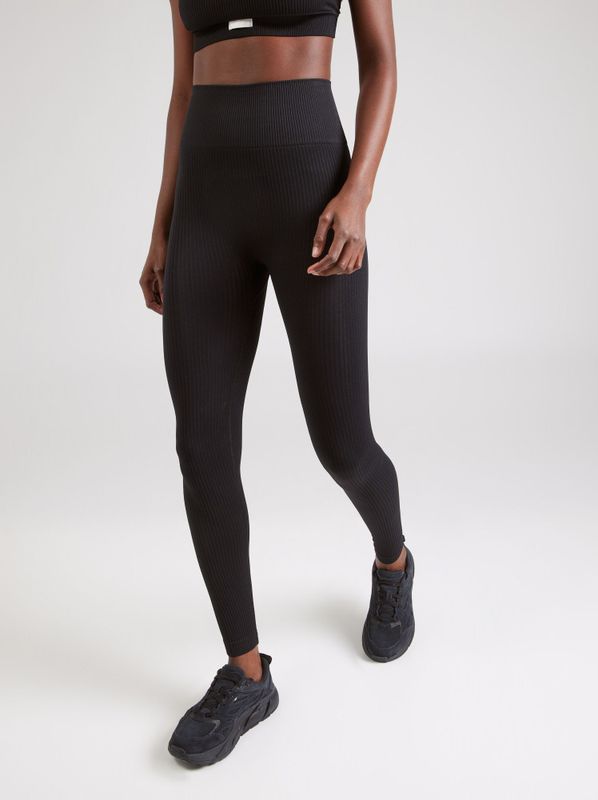 Björn Borg - Studio Seamless Ribbed Tights - Legging - Black Beauty - 92% Gerecycled Polyamide