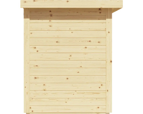 Fietsgarage/wandkast Velo met vloer 206 x 102 cm naturel