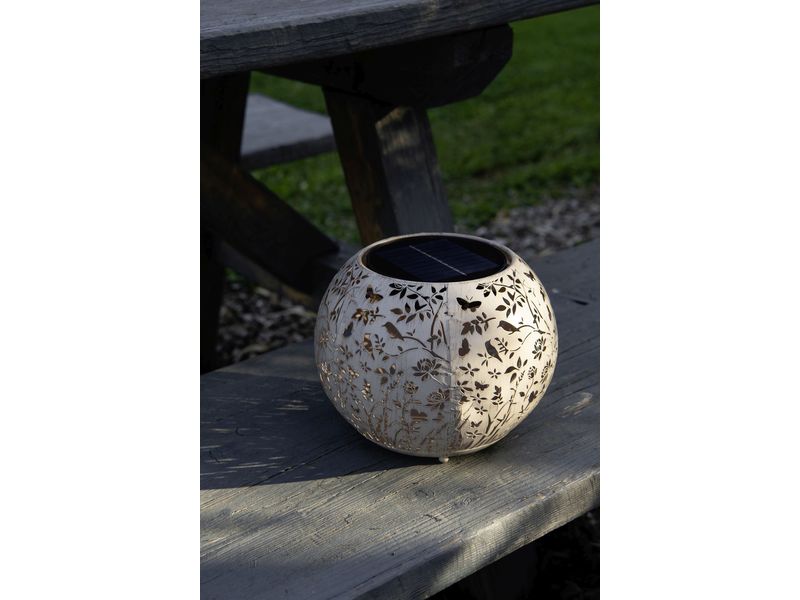 STT Solar Antic Globe Verana Creme Dekorative Solarleuchte