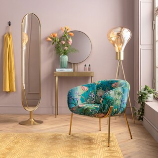 KARE DESIGN Konsole mit Spiegel CURVE ART goldfarbig