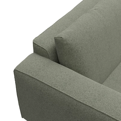 Nyland højrevendt hjørnesofa med pufafslutning