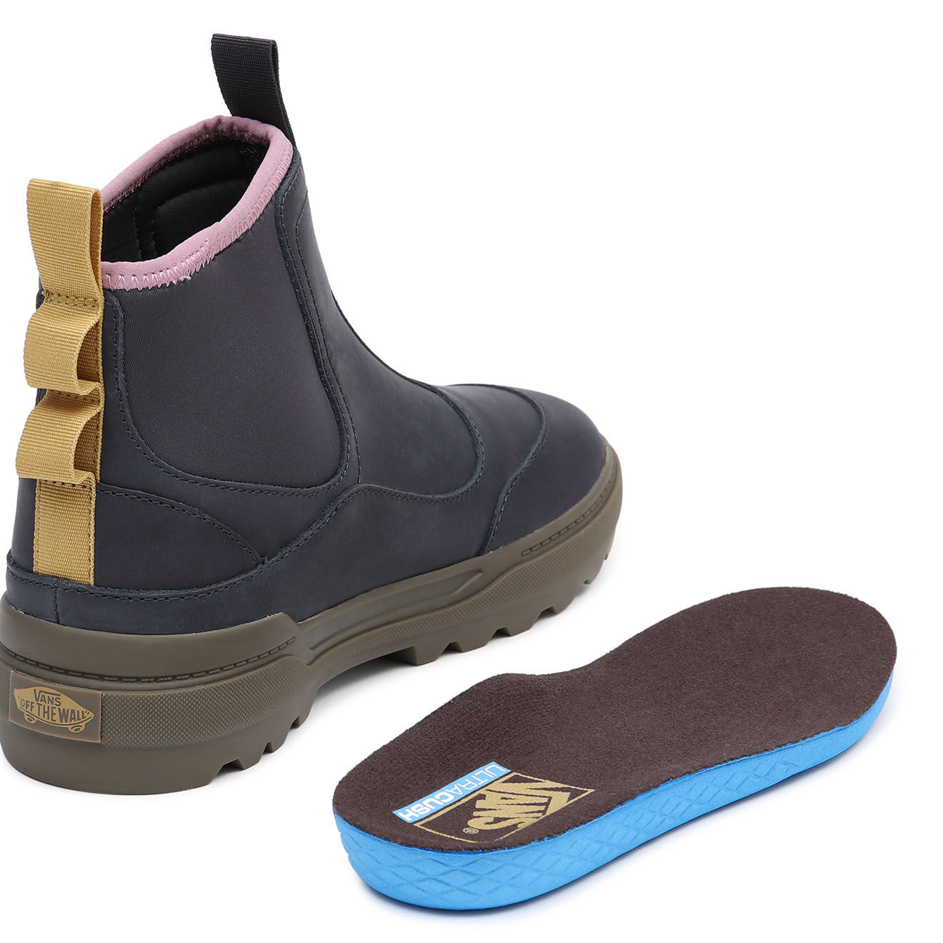 Vans Sneakers en Velours de Cuir Colfax Boot noires