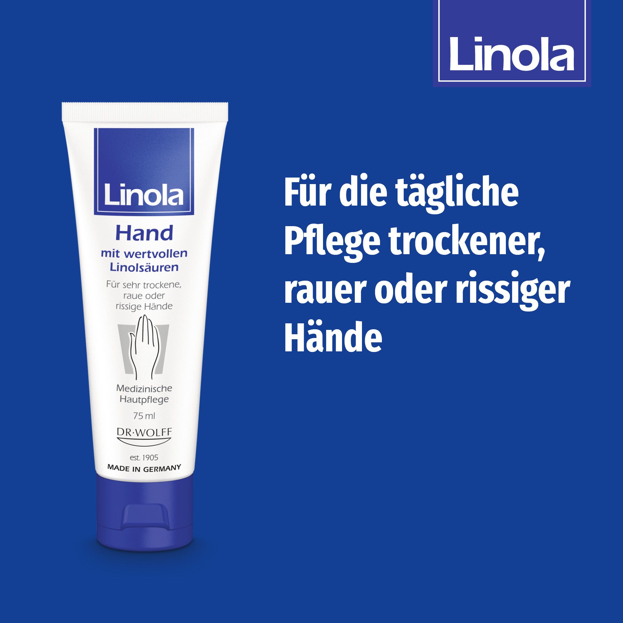 Linola Hand - Handcreme für trockene, raue oder rissige Hände