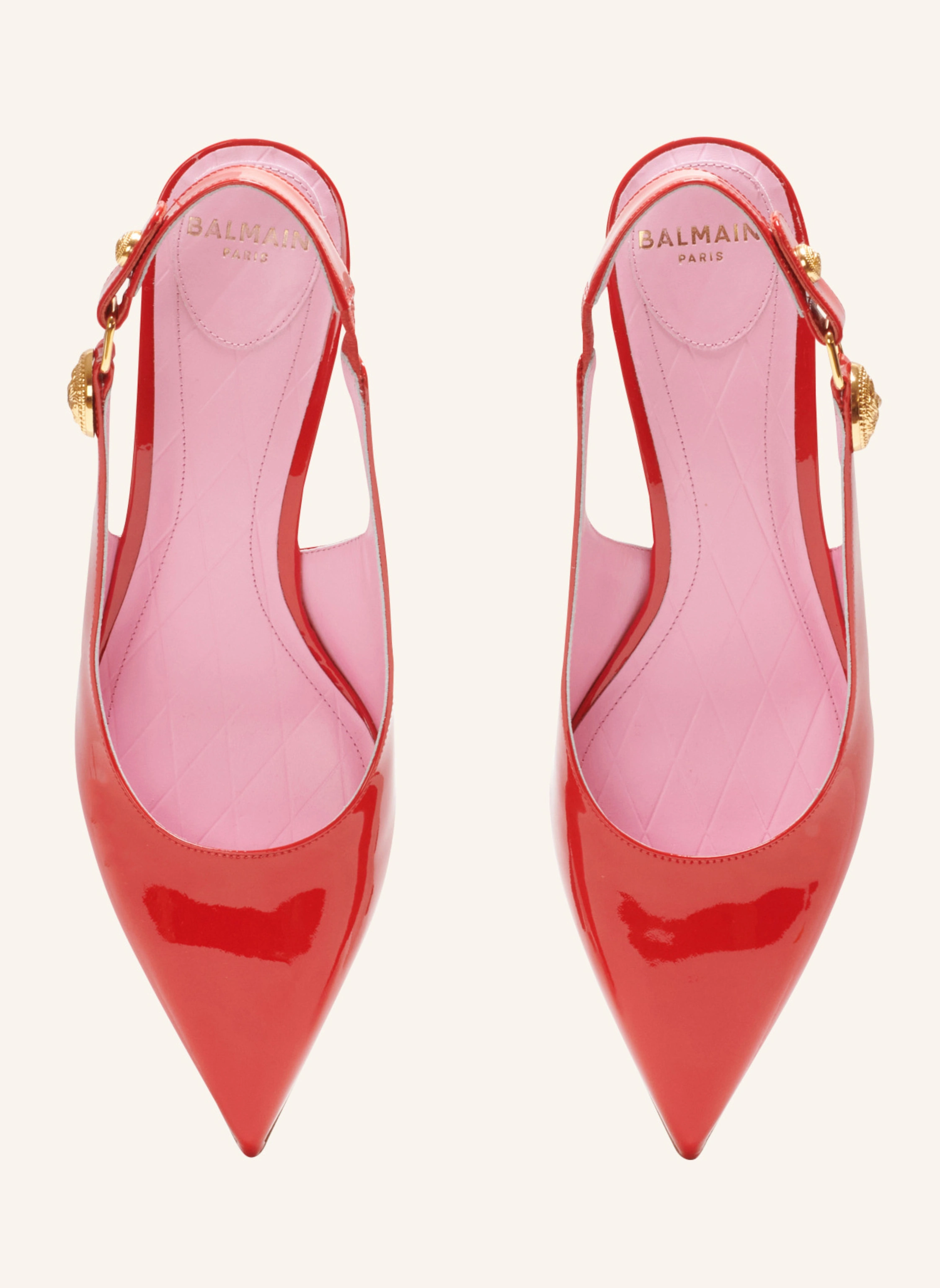 BALMAIN Kitten Slingbacks Eva aus Lackleder