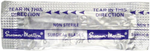Swann Morton Wolf Bistouri Lame Non Stériles N°12 5 Pièces