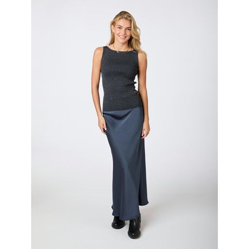 Neo Noir Talia Glitter Knit Top, Midnight Blue, 38