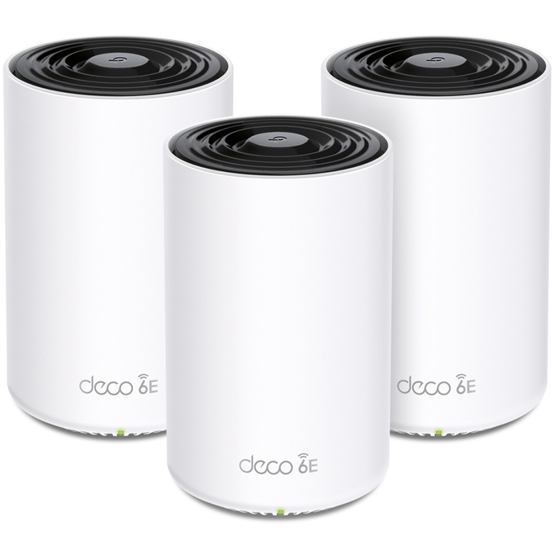 TP-Link AXE5400 Tri-Band Mesh Wi-Fi 6E System Deco XE75 Pro, 3 Stück, weiss