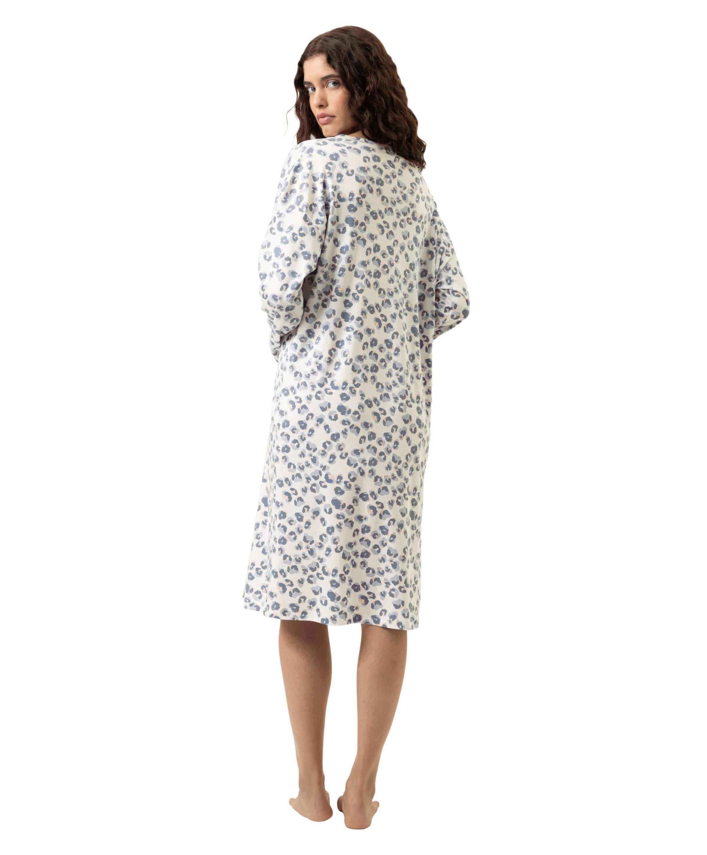 Mey Dames nachthemd blauw