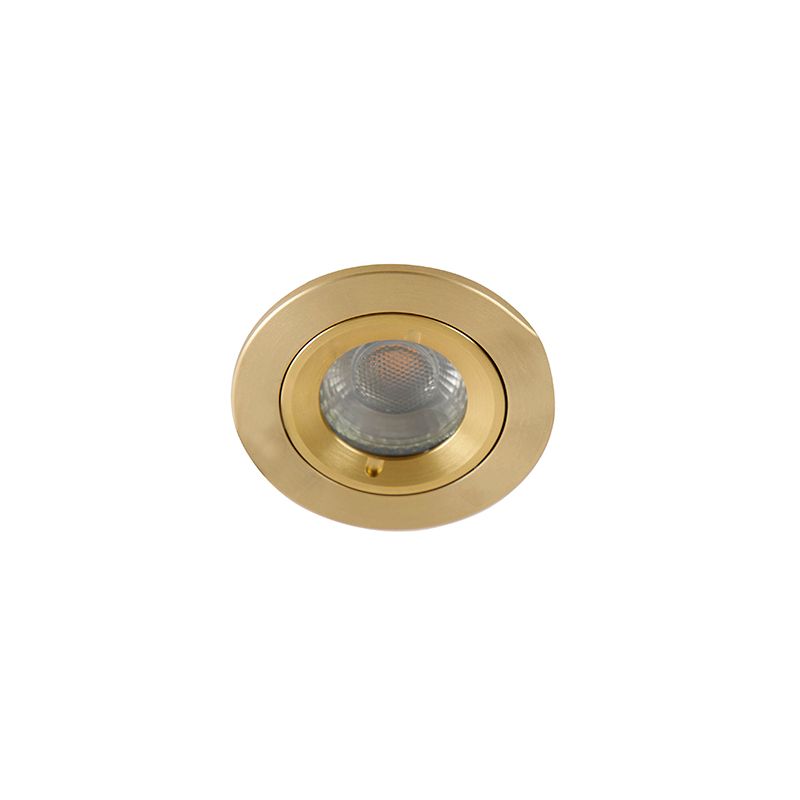 Set van 6 Moderne inbouwspot goud rond IP44 - Xena