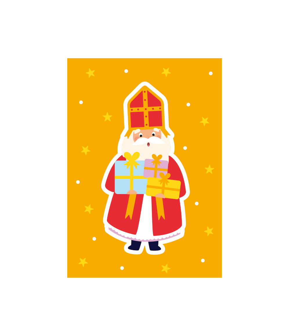 Sinterklaas Verlanglijstjes 16cm 6st