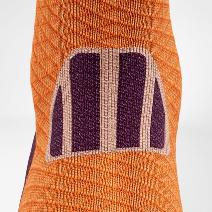 Bauerfeind Herre Strømper Trail Run Compression Socks Mid Cut Orange