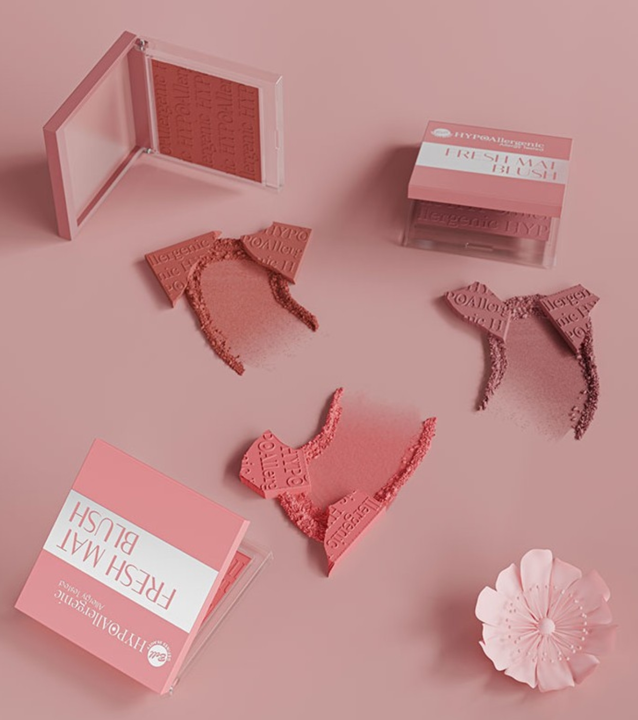 Bell HYPOAllergenic - Blush hipoalergênico Fresh Mat Blush - 01:Dalhia