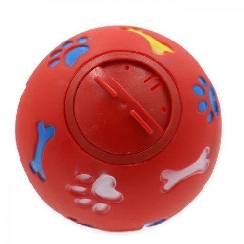 Porta-doces Tyrol em formato de bola, vermelho, para cães.