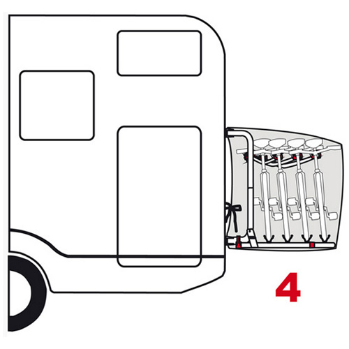Housse Bike Cover PREMIUM S FIAMMA 4 vélos