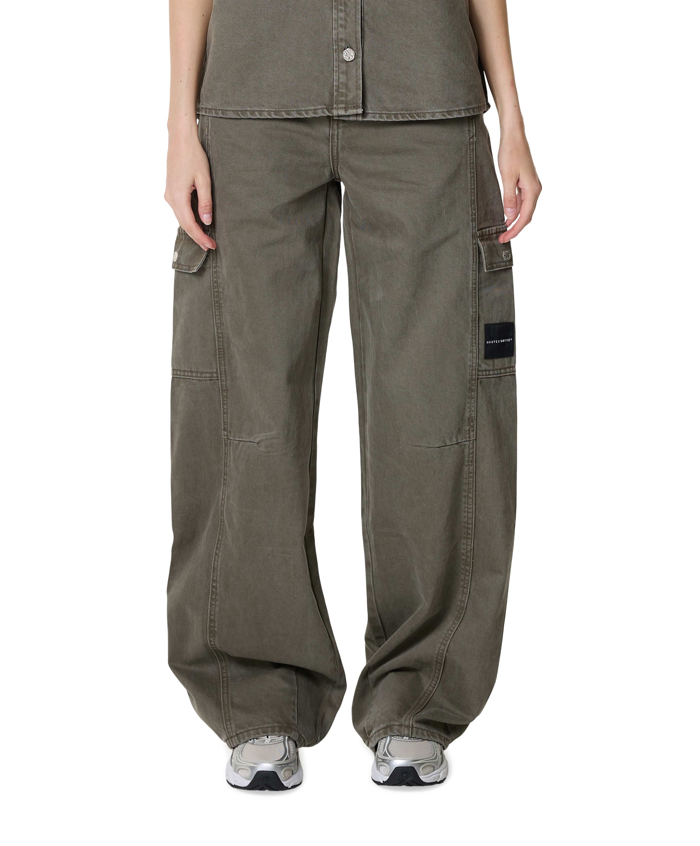 Haute L'Amitié Enigma Pocket Tall dames broek beige