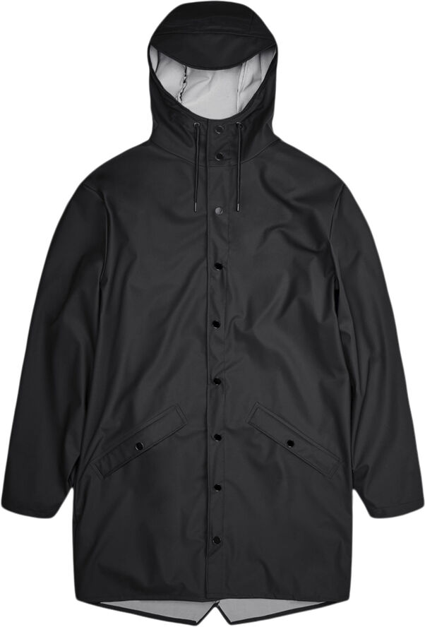 Rains Long Jacket Black